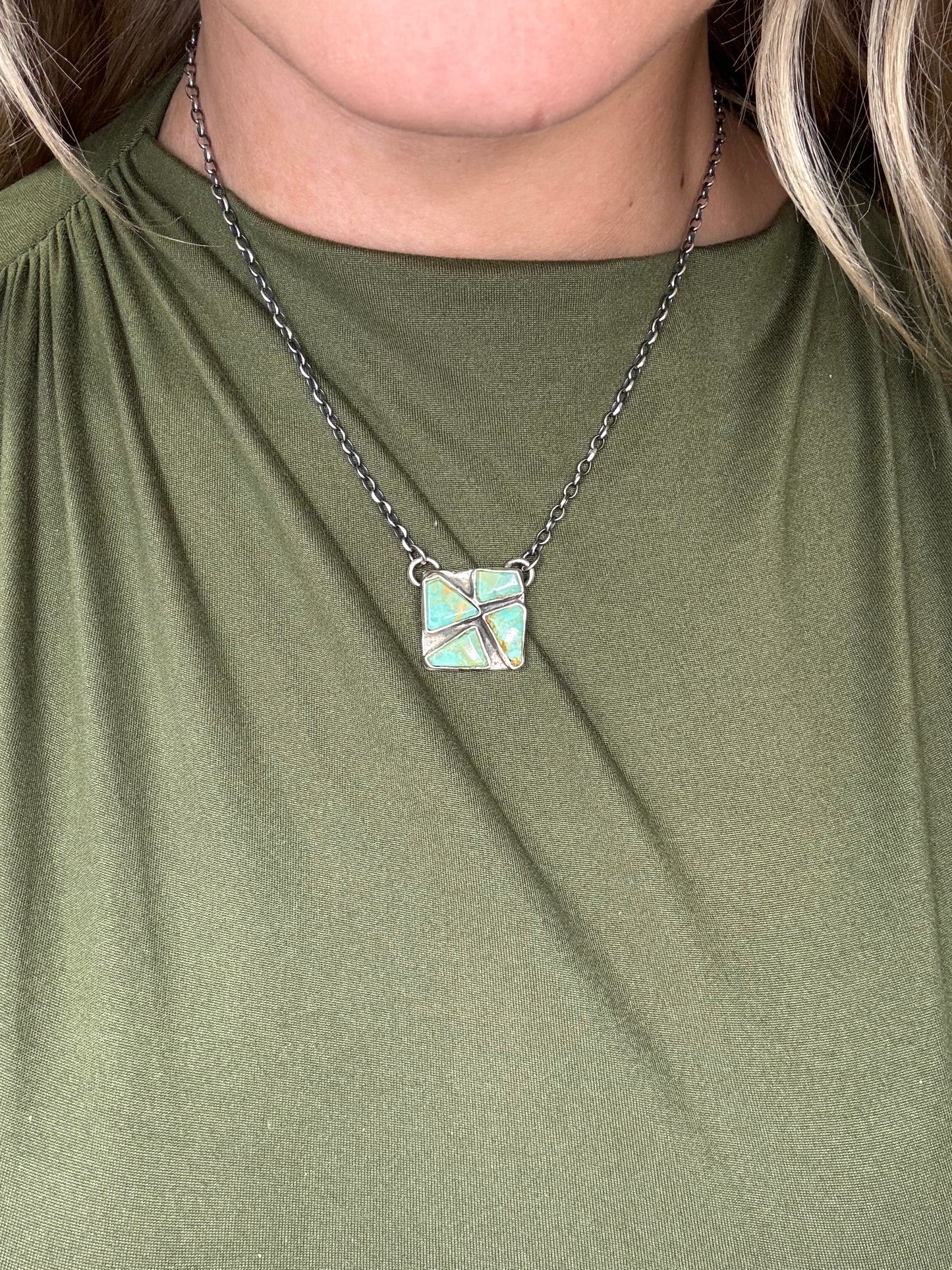 Turquoise Necklace #1 by Jude Candeleria, Zuni