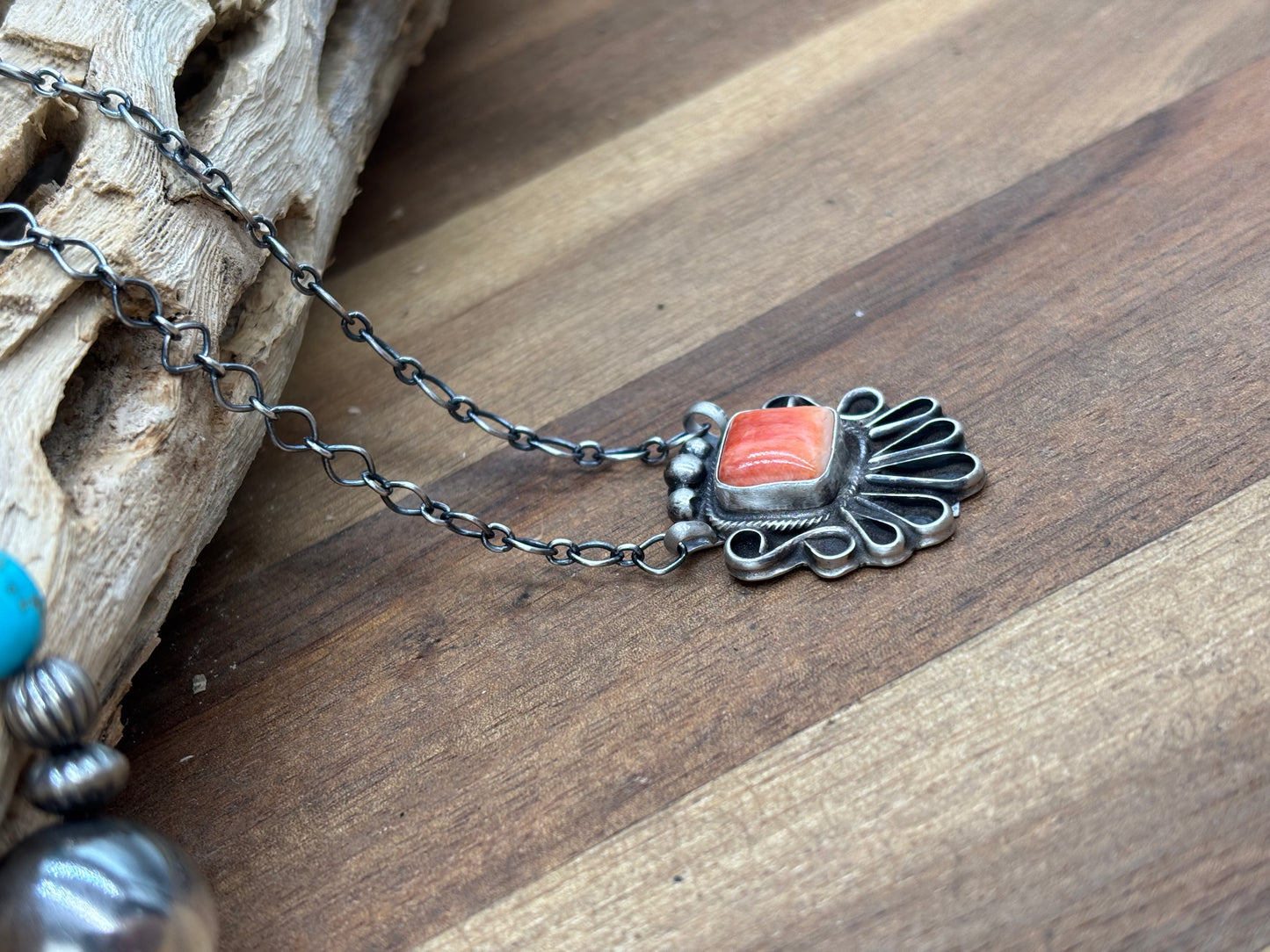 Red Spiny Necklace #1