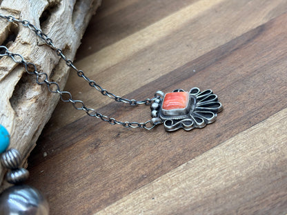 Red Spiny Necklace #1