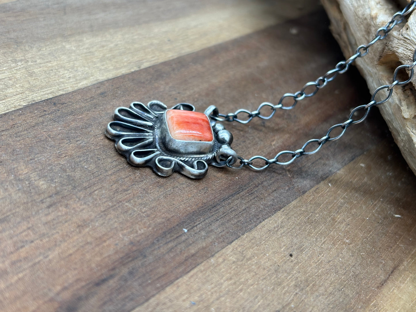 Red Spiny Necklace #1