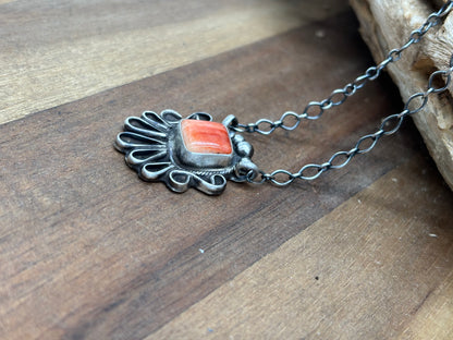 Red Spiny Necklace #1