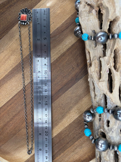 Red Spiny Necklace #1