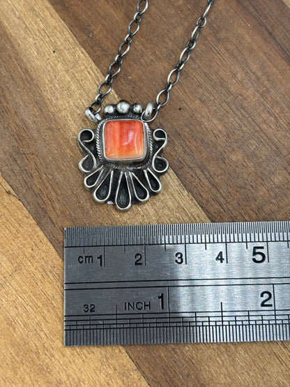 Red Spiny Necklace #1