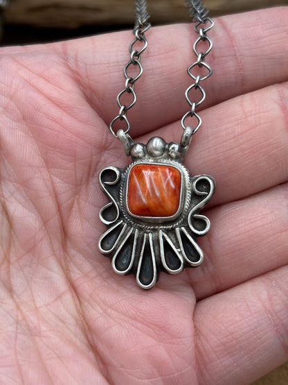 Red Spiny Necklace #2