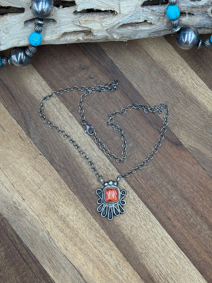 Red Spiny Necklace #2