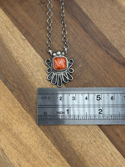 Red Spiny Necklace #2