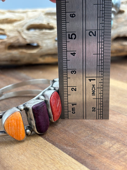 Mixed Spiny Cuff #1 by Augustine Largo, Navajo