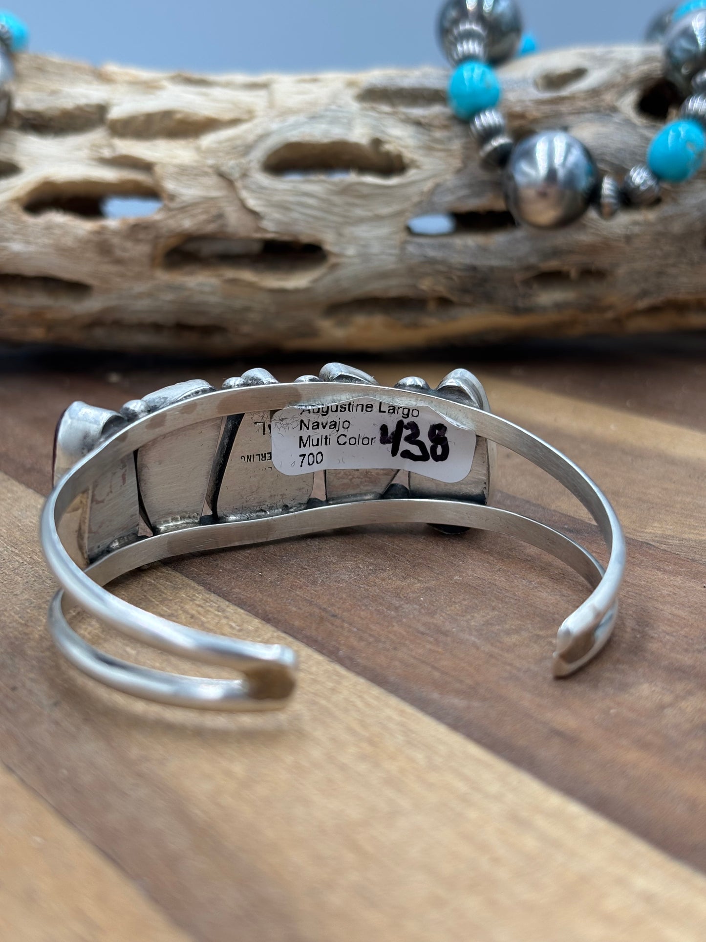 Mixed Spiny Cuff #2 by Augustine Largo, Navajo