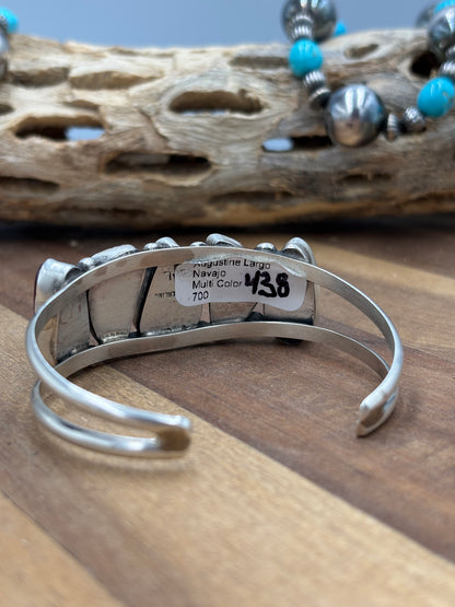 Mixed Spiny Cuff #2 by Augustine Largo, Navajo