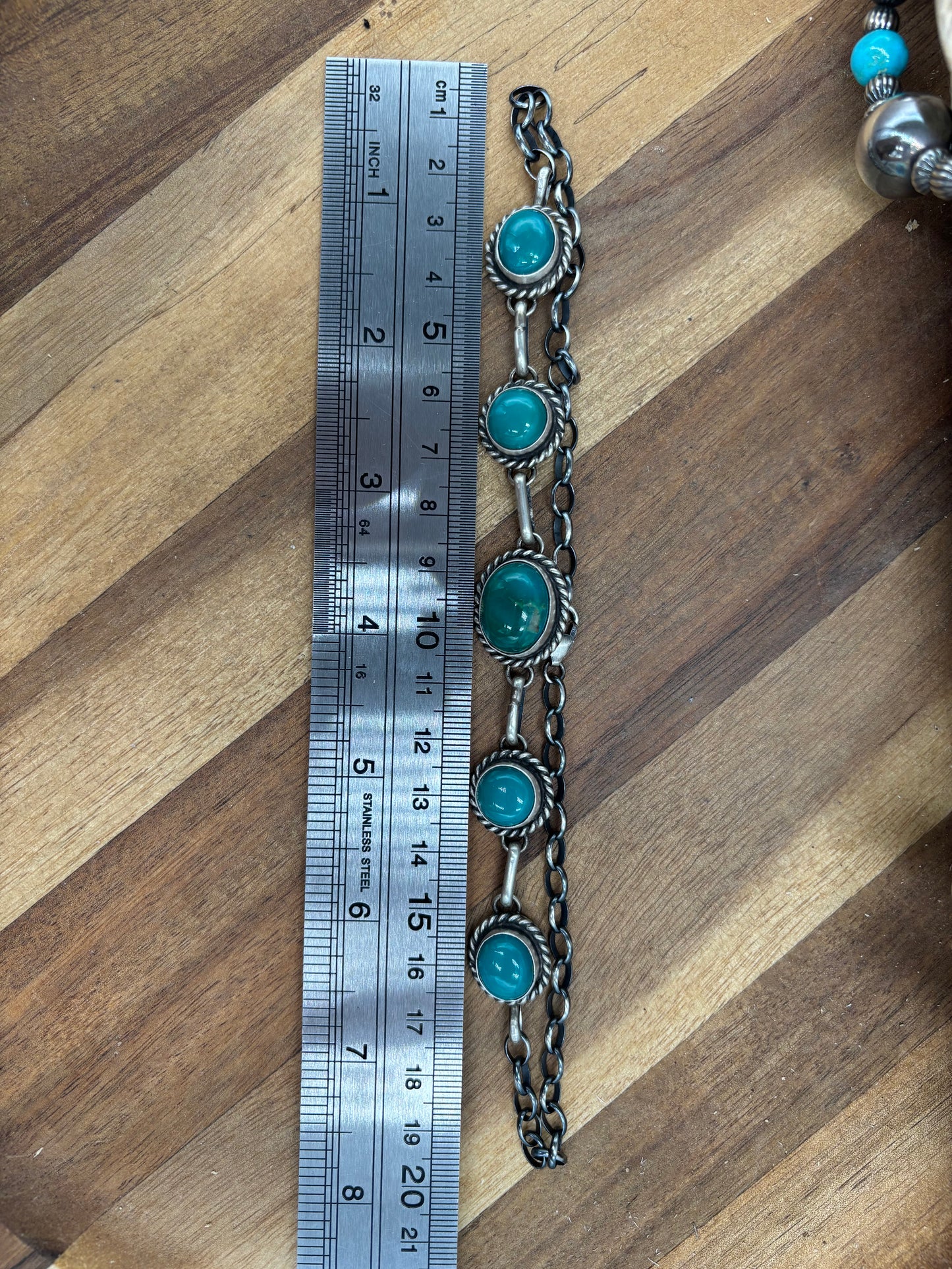 Kingman Turquoise Choker by Augustine Largo, Navajo