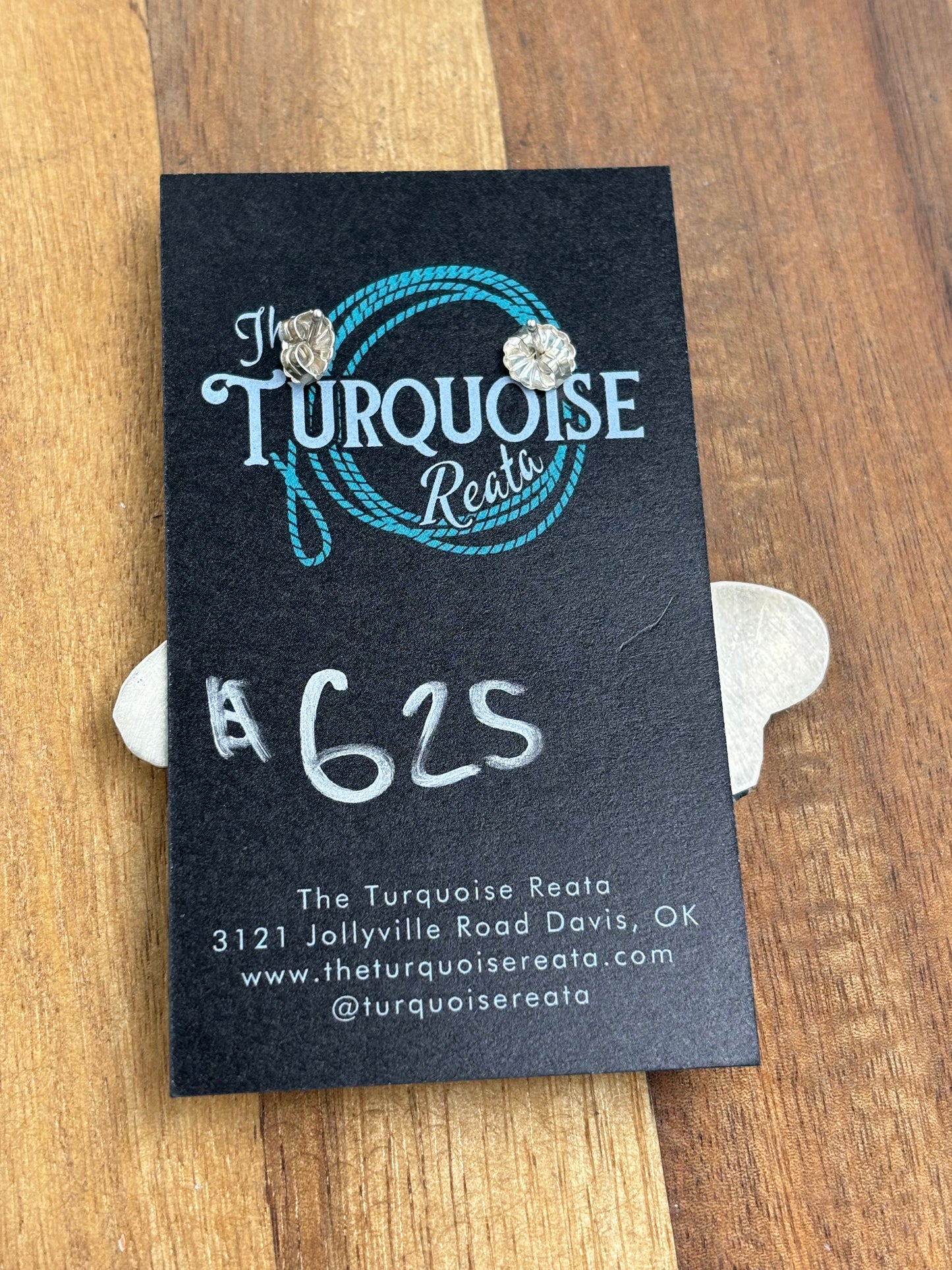 Turquoise Earrings #719 by Ella Peter, Navajo