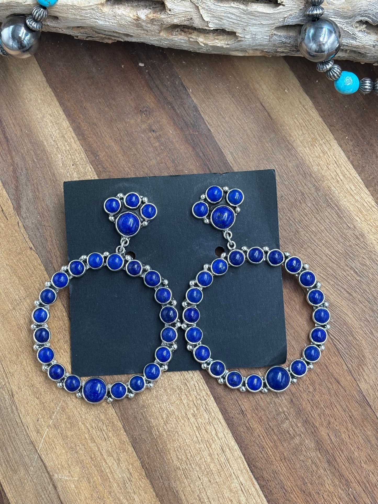 Lapis Hoop Earrings by Federico Jimenez