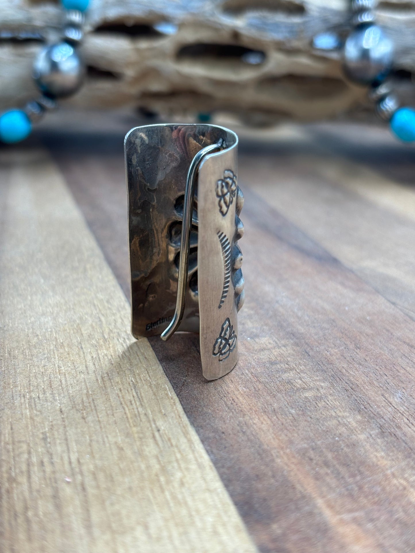 Butterfly Stamped Braid Keeper #722-1
