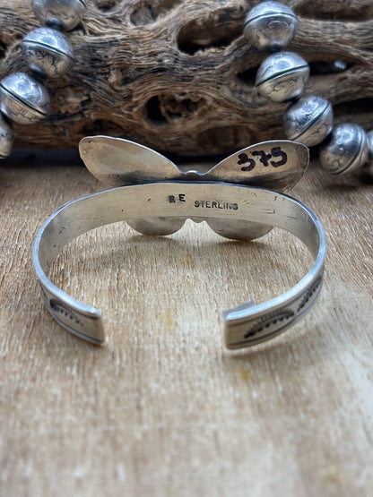 Kingman Butterfly Cuff #B by Rick Enriquez, Navajo