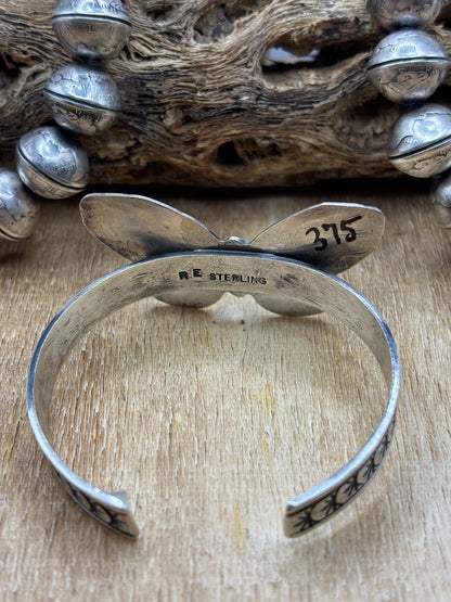 Kingman Butterfly Cuff #A by Rick Enriquez, Navajo