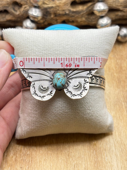 Kingman Butterfly Cuff #A by Rick Enriquez, Navajo