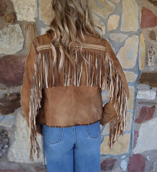 Scully Studded & Fringe Jacket