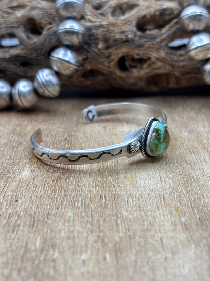 Sonoran Gold Cuff #C by Sam Yellowhair, Navajo
