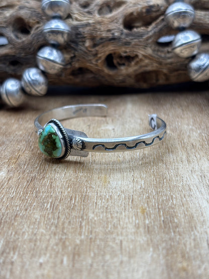 Sonoran Gold Cuff #C by Sam Yellowhair, Navajo