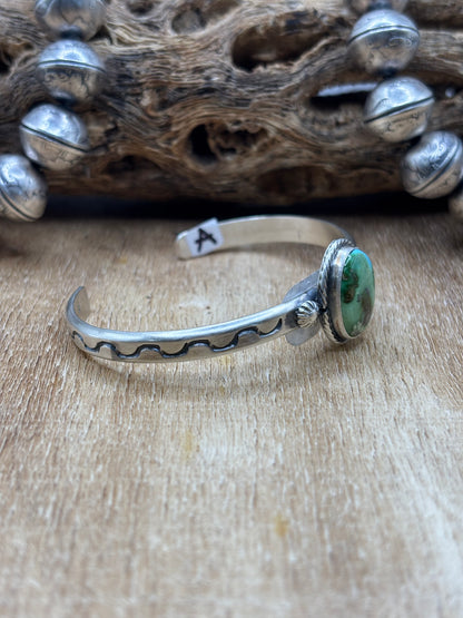 Sonoran Gold Cuff #A by Sam Yellowhair, Navajo