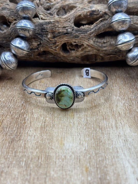 Sonoran Gold Cuff #B by Sam Yellowhair, Navajo