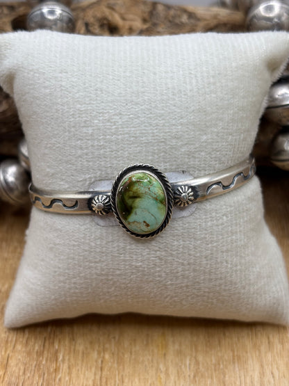 Sonoran Gold Cuff #B by Sam Yellowhair, Navajo