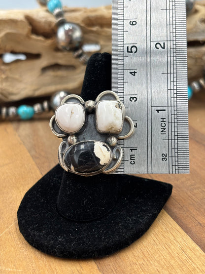 White Buffalo Adjustable Ring #726