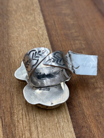 White Buffalo Adjustable Ring #726