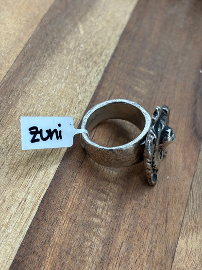 Wolf Ring #814-2 Size 12.5, Zuni