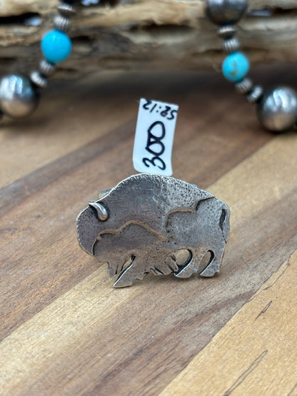 Buffalo Ring #814-3 Size 12, Zuni