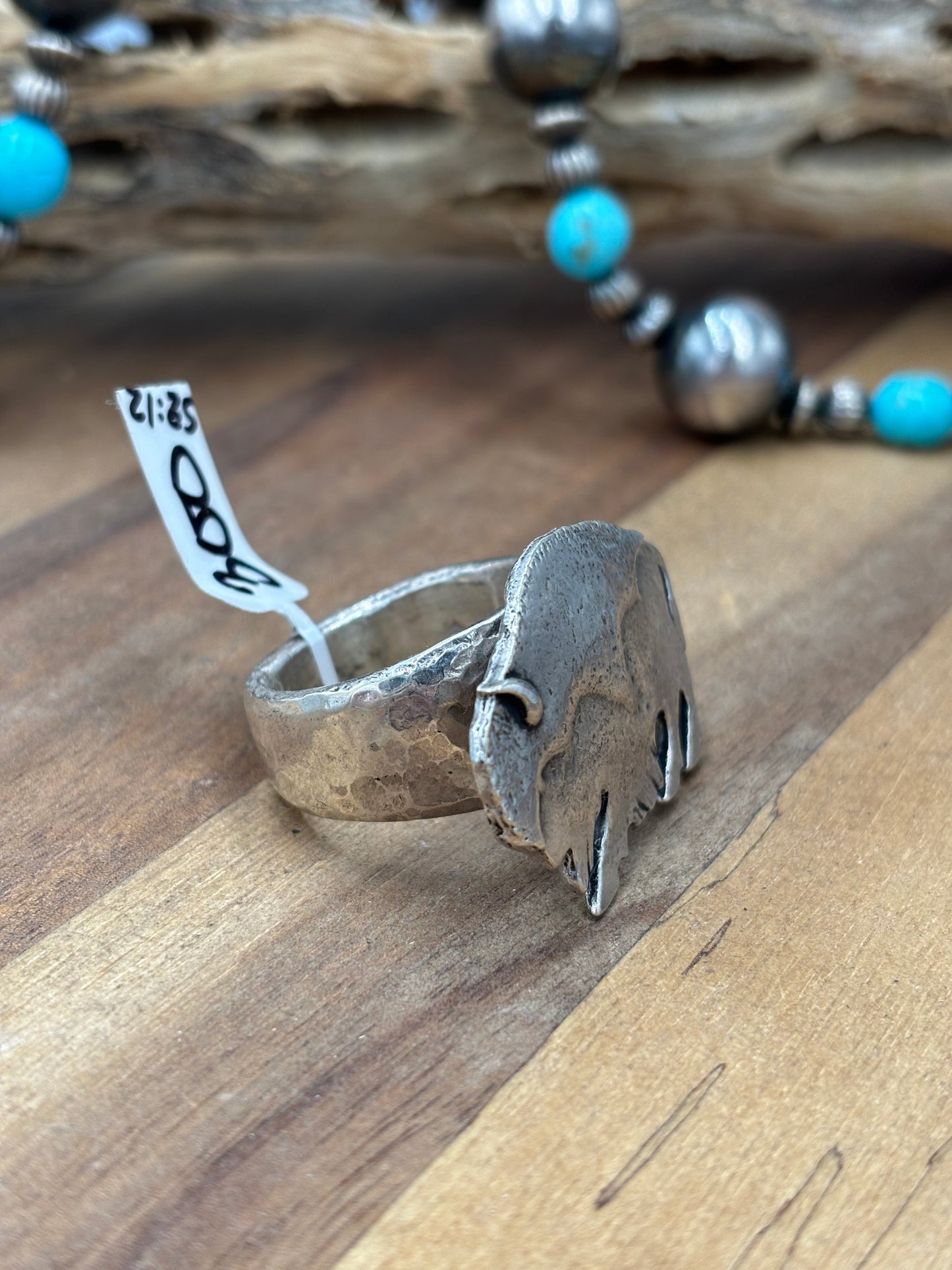 Buffalo Ring #814-3 Size 12, Zuni