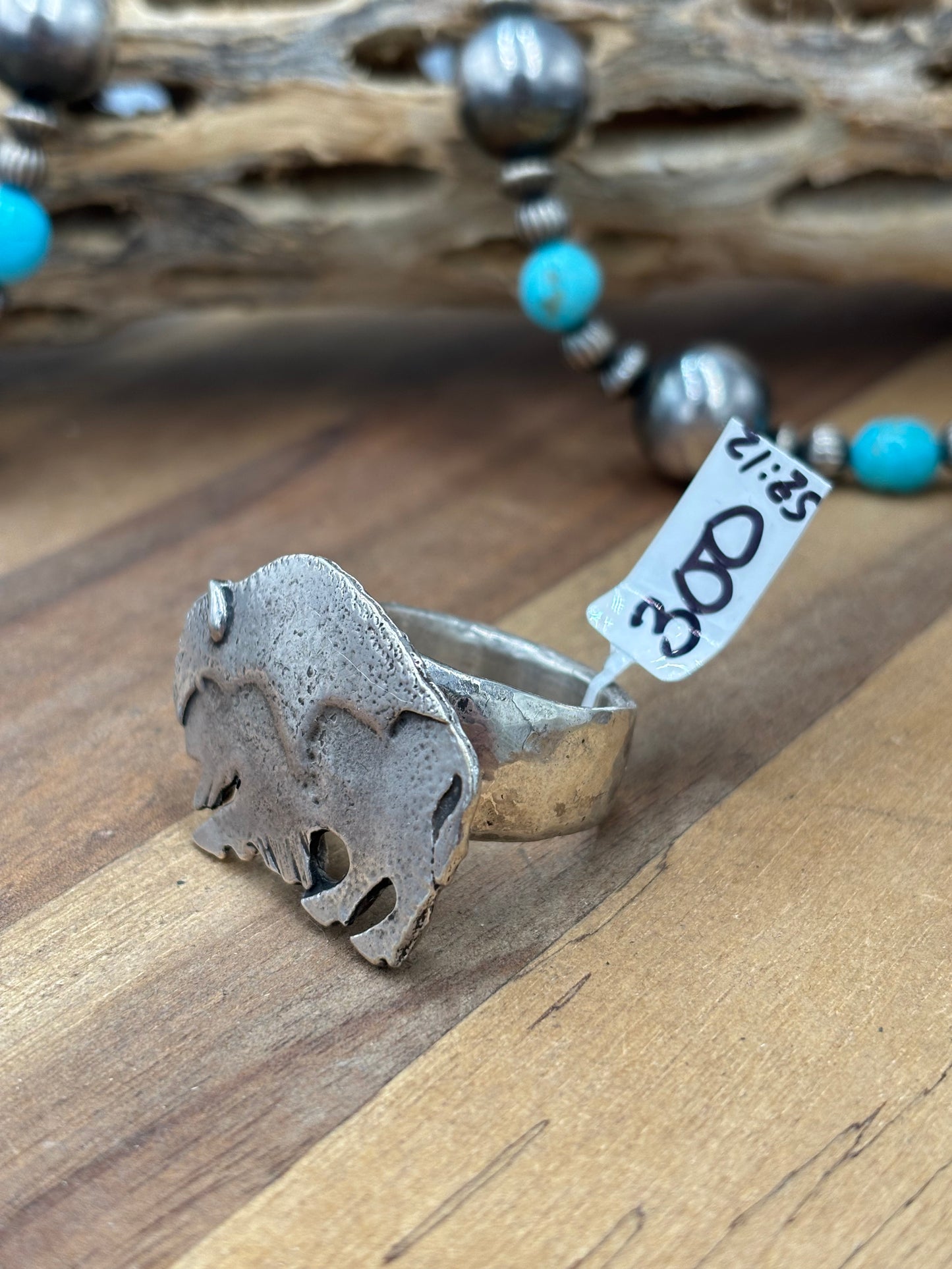 Buffalo Ring #814-3 Size 12, Zuni