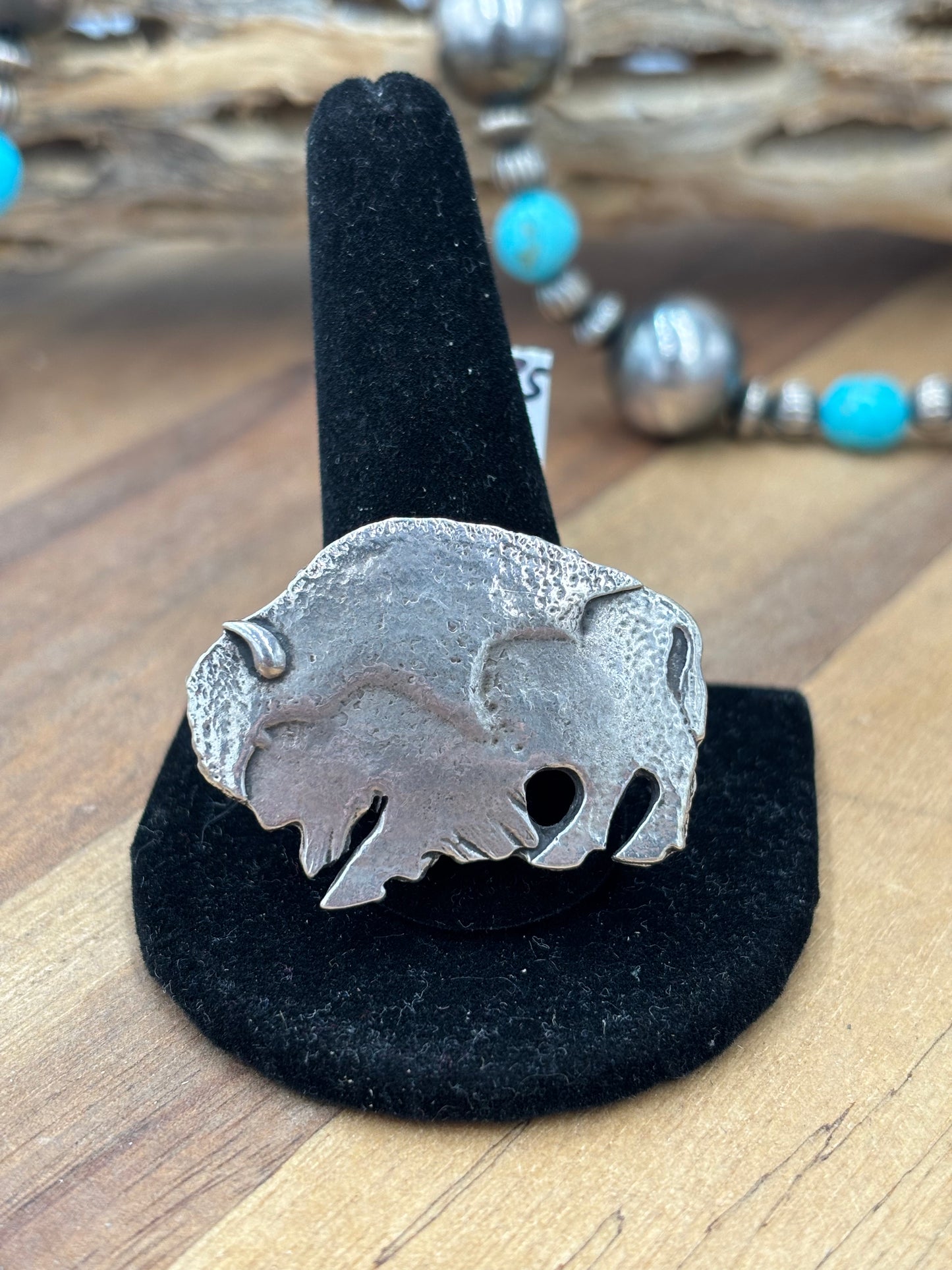 Buffalo Ring #814-3 Size 12, Zuni