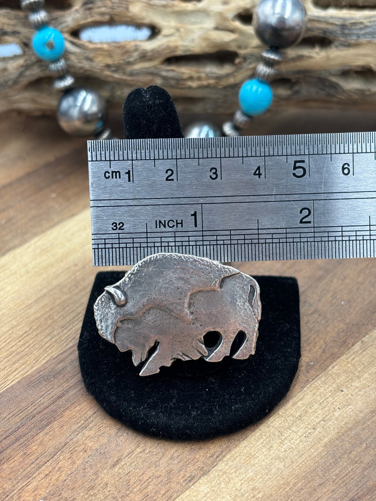 Buffalo Ring #814-3 Size 12, Zuni