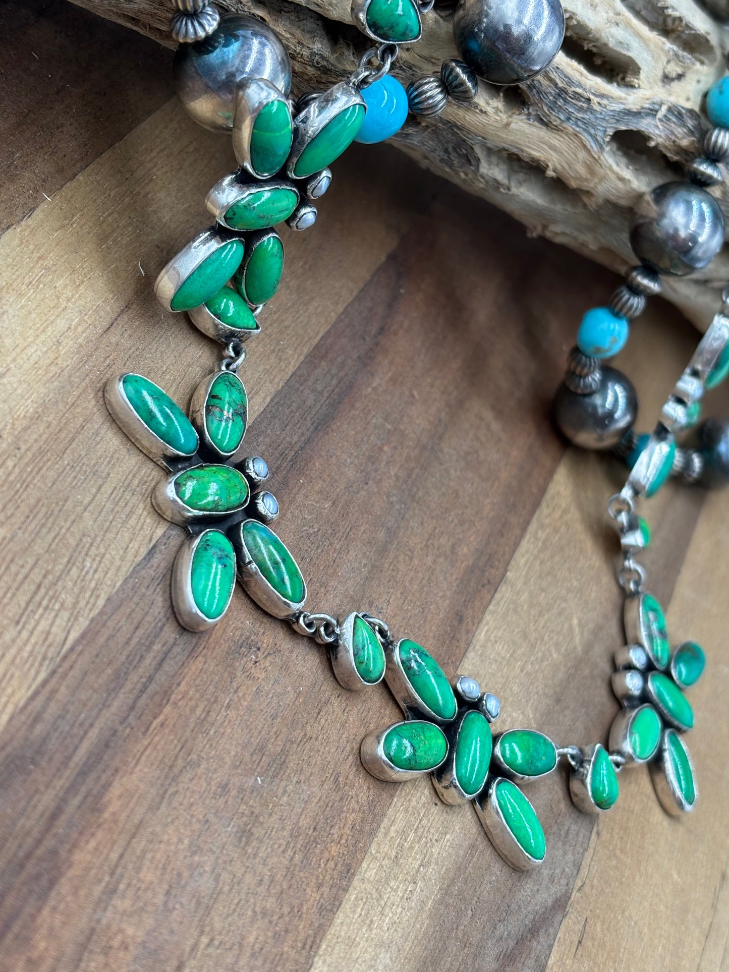 Carico Lake #826-9 & Pearl Butterfly Necklace by Federico Jimenez