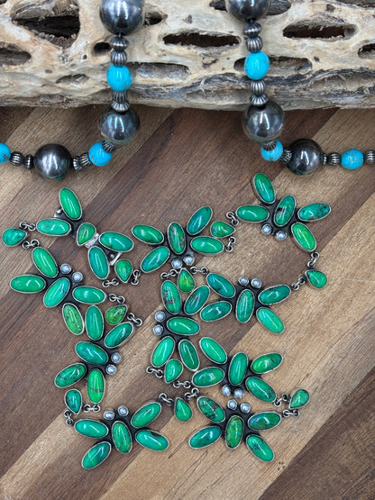 Carico Lake #826-9 & Pearl Butterfly Necklace by Federico Jimenez