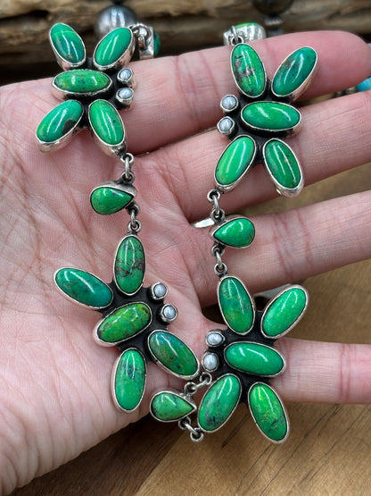 Carico Lake #826-9 & Pearl Butterfly Necklace by Federico Jimenez