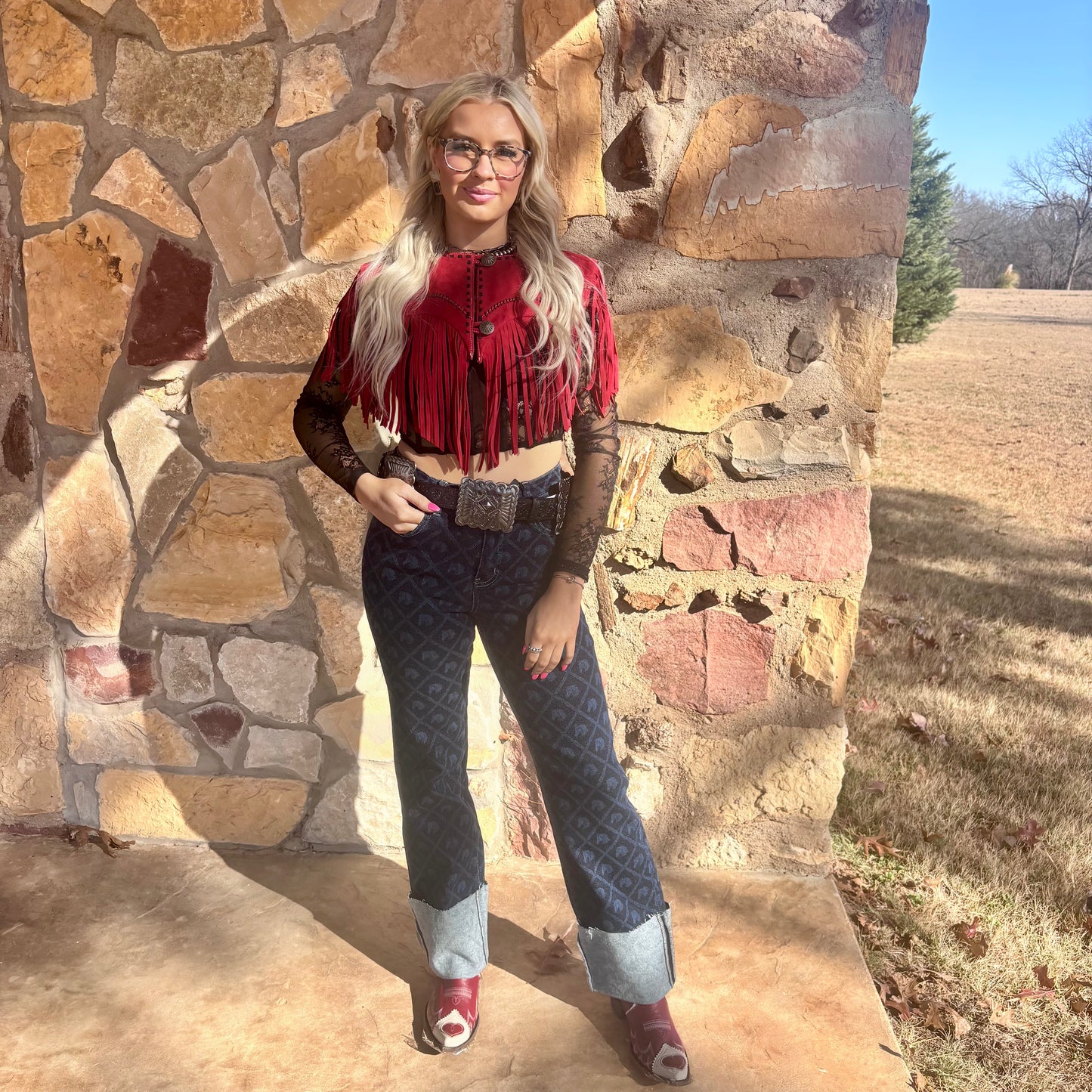 Scarlett Sundown Fringe Capelet