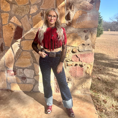 Scarlett Sundown Fringe Capelet