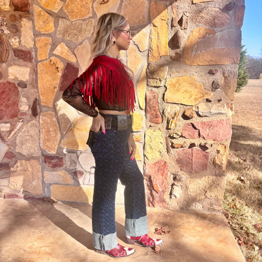 Scarlett Sundown Fringe Capelet