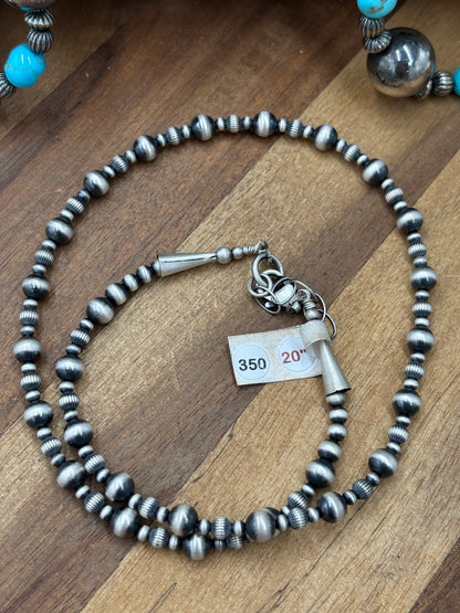 20" 3mm-6mm #826-13 Pearl Necklace