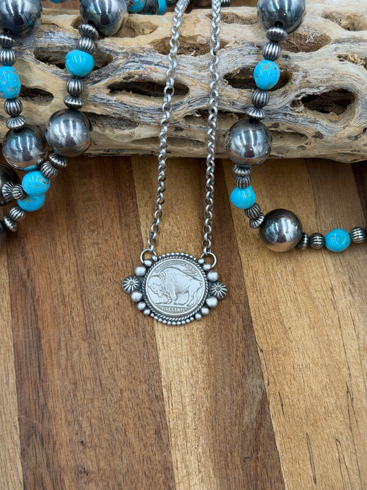 Buffalo Nickel Coin Necklace (Pre-Order closes 3/20)