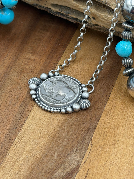Buffalo Nickel Coin Necklace (Pre-Order closes 3/20)