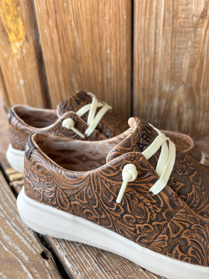 Women's Brown Floral Embossed Hilo by Ariat