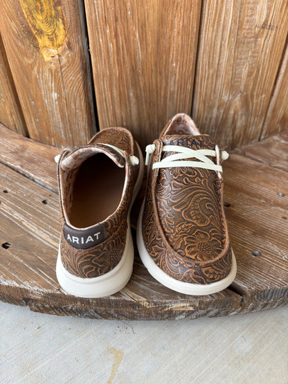Women's Brown Floral Embossed Hilo by Ariat