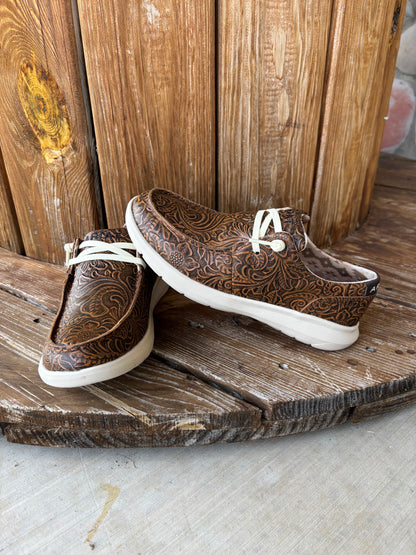 Women's Brown Floral Embossed Hilo by Ariat