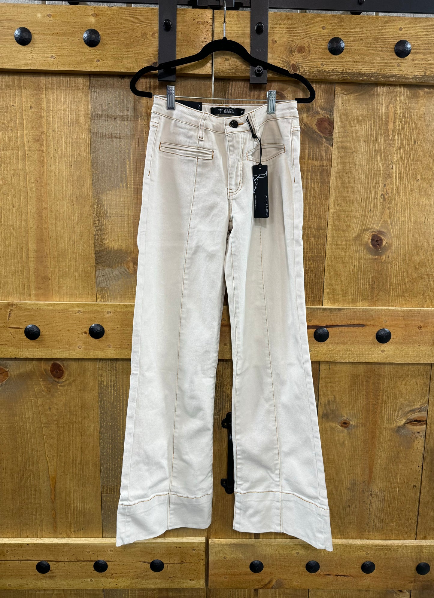 Zoe Ivory Jeans (32" Inseam)