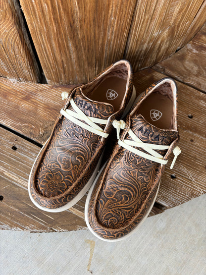 Women's Brown Floral Embossed Hilo by Ariat