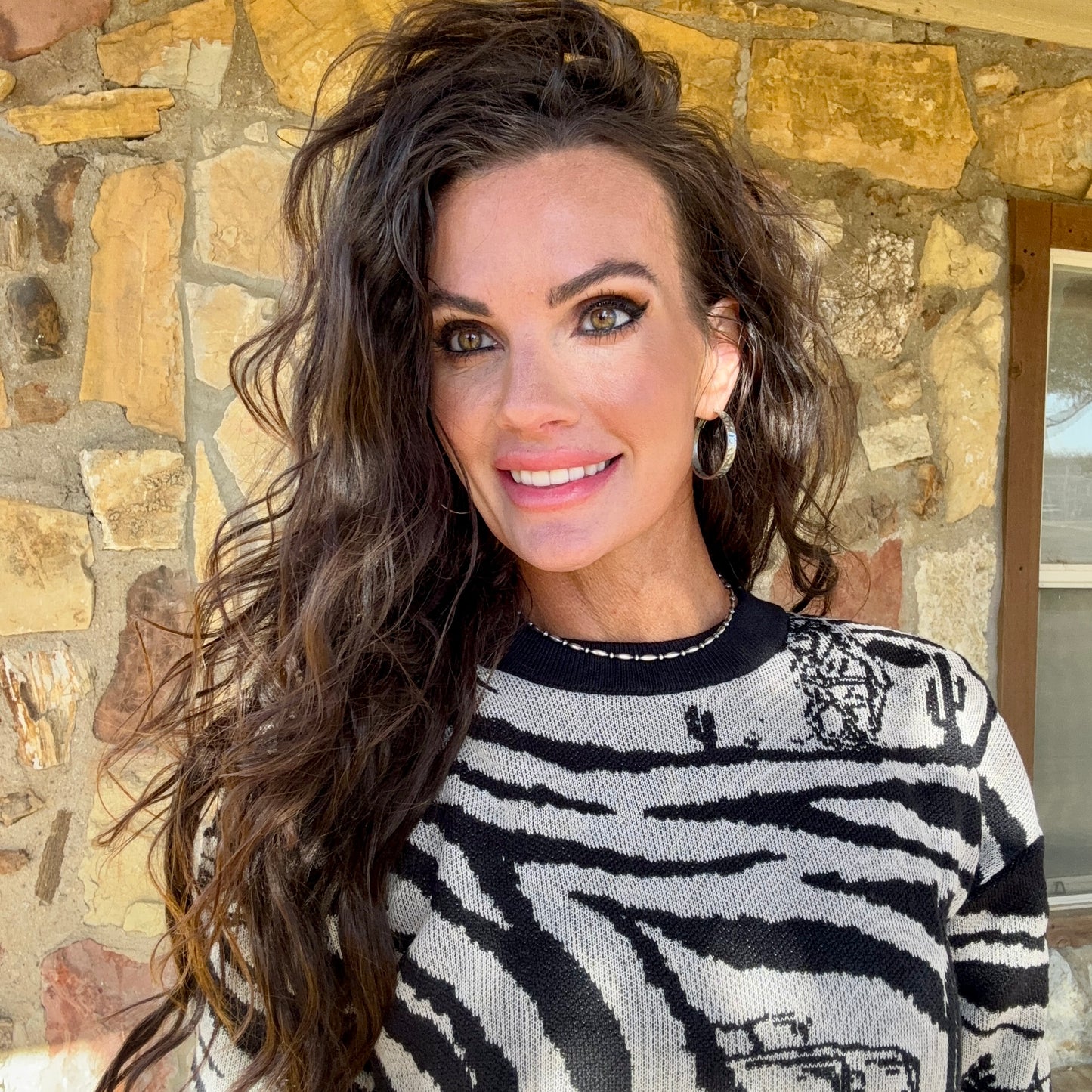 Western Safari Sweater Dress