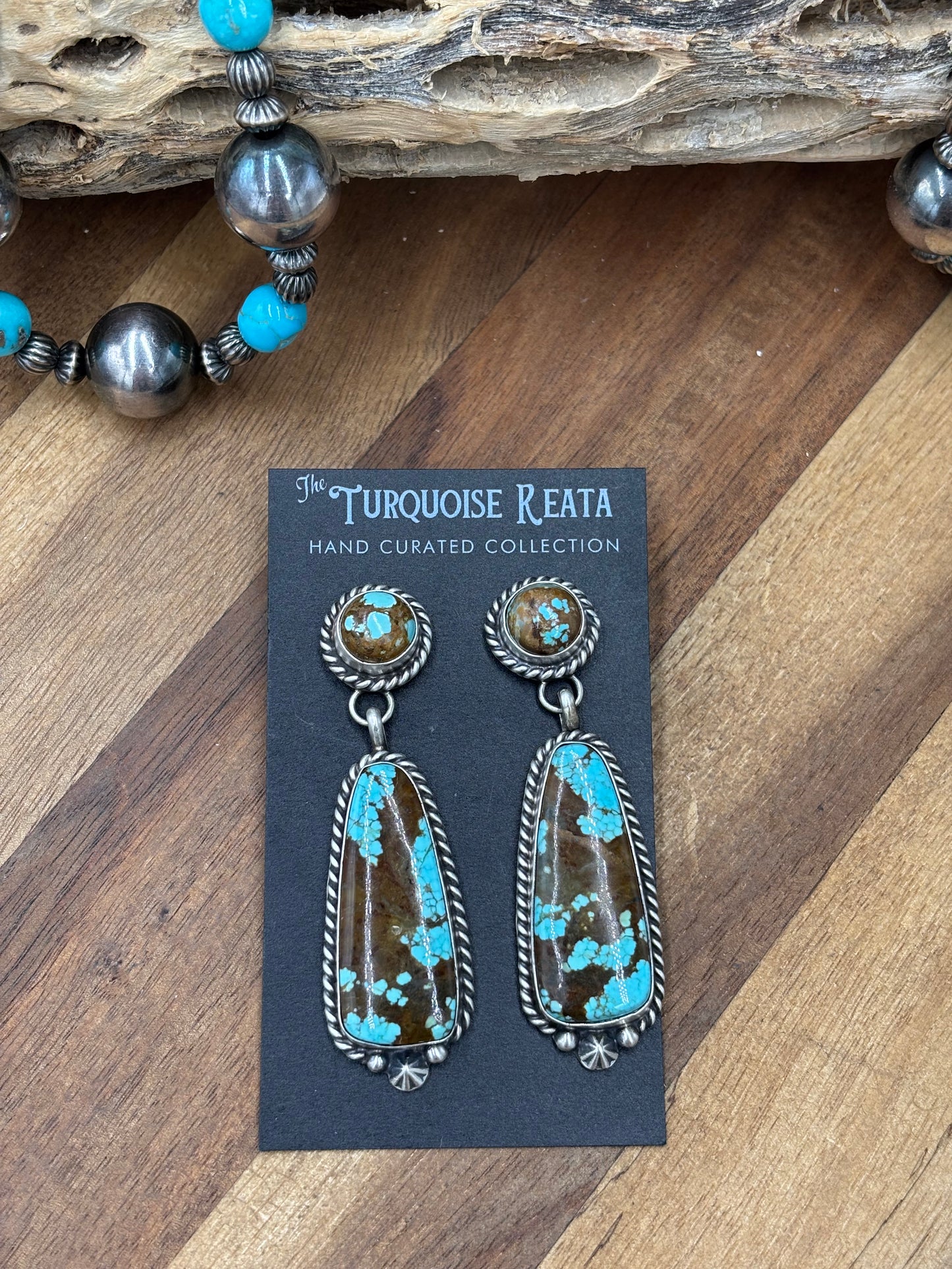 Mine #8 #92-5B Earrings by Chassity Belone, Navajo
